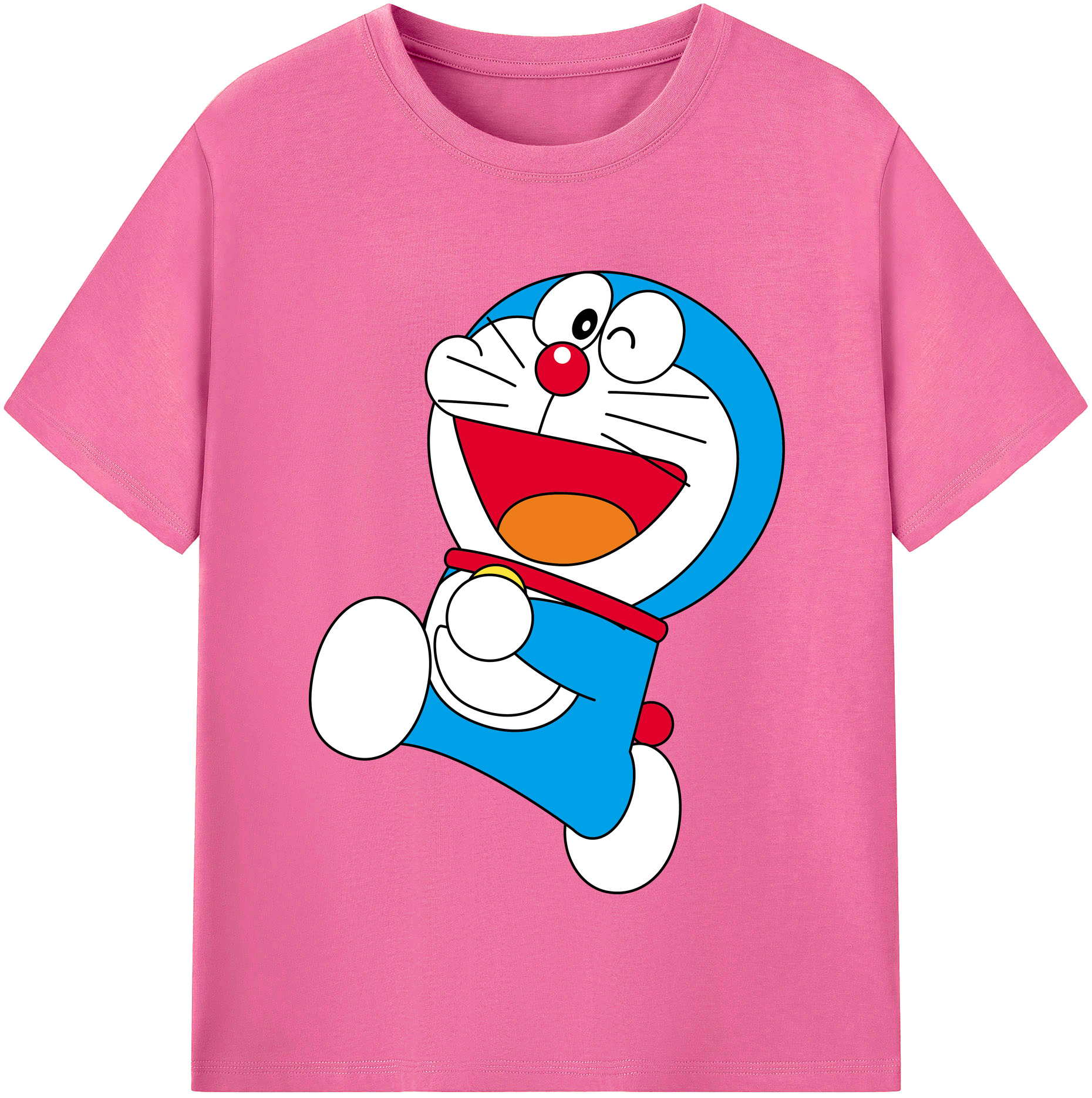 （画像用） ドラえもん Doraemon レディースカジュアルプリントTシャツ（綿100％）